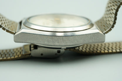 *Exc+5* Vintage 1982 SEIKO 5 7009-876A AT White Dial Round 38mm Mens Watch