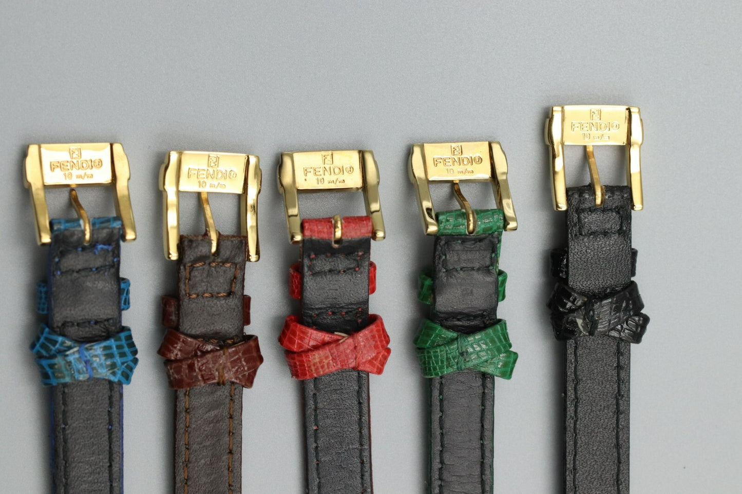 5 Collors [NEAR MINT in Box] FENDI 640L Change Belt Quartz Ladies Watch JAPAN