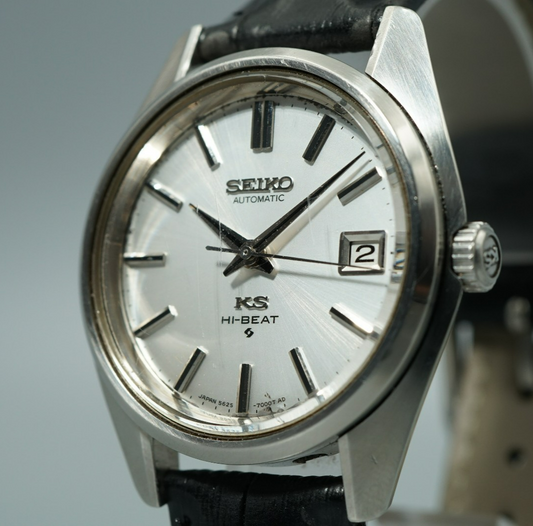 *Exc+4* Vintage 1969 SEIKO KS HI-BEAT 5626-7000 Automatic Silver 36mm Mens Watch