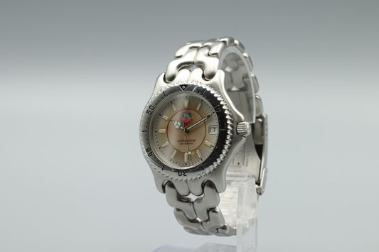 [Exc+5] Vintage TAG Heuer S/el Pro 200M WG111B Silver Dial Quartz Mens Watch