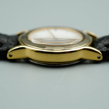 *NEAR MINT* Vintage SEIKO Exceline 4N20-0280 Qz White Round 22mm Women Watch