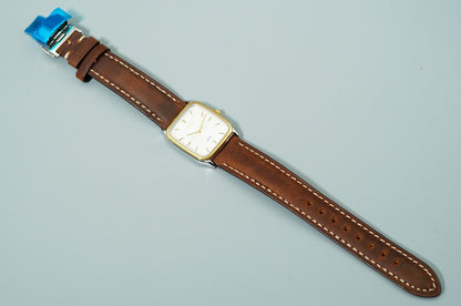 N MINT Vintage 1994 SEIKO SPIRIT 5E31-5B50 Qz White Rectangle 27mm Women Watch