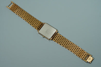 *TOP MINT* Vintage 1991 SEIKO Dolce  8N40-5050 Qz Gray Square 26mm Women Watch