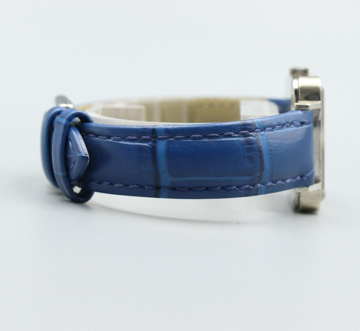 *NEAR MINT* Vintage OMEGA De Ville Hand Winding Blue Dial Square Mens Watch