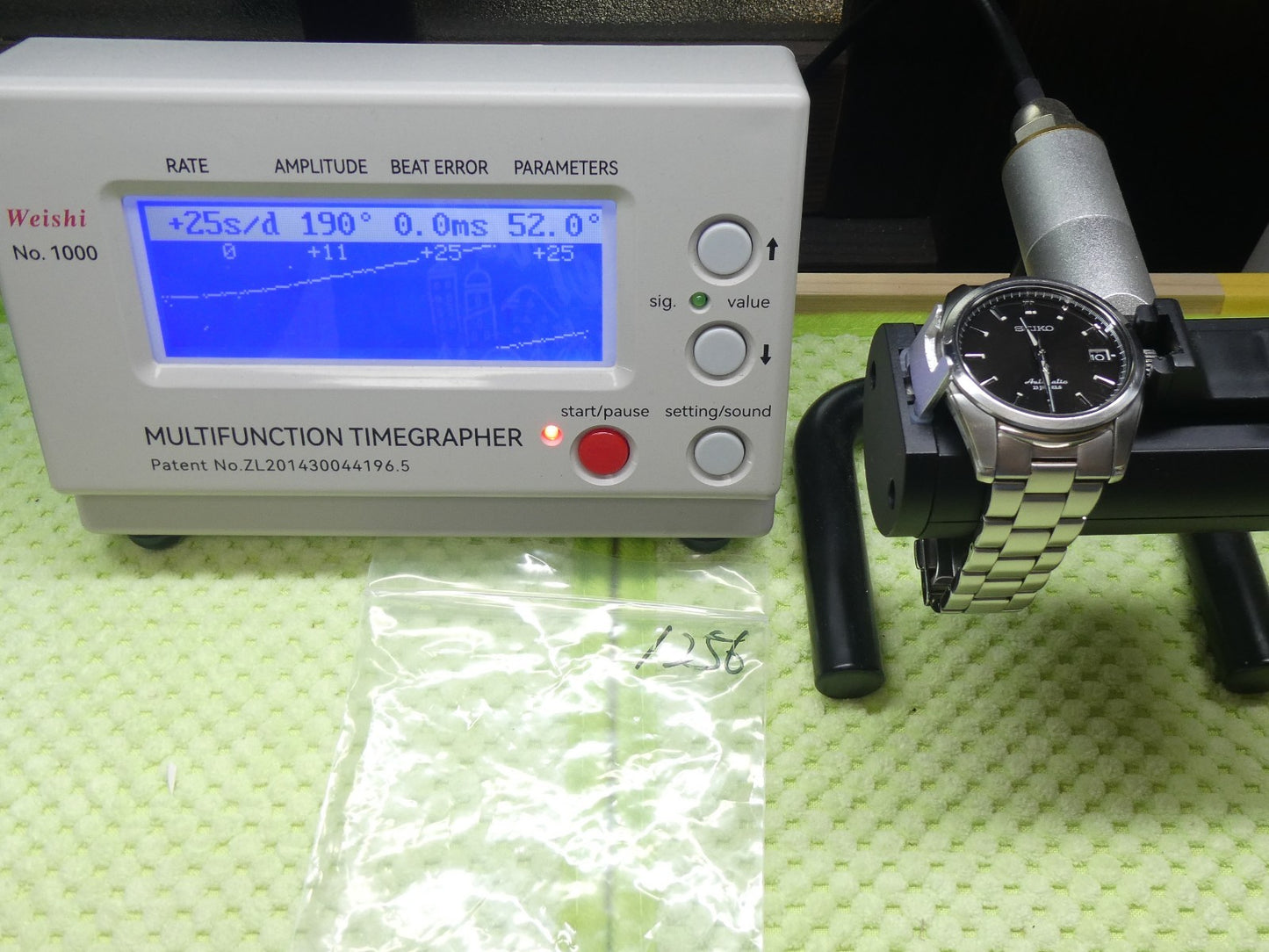 *NEAR MINT*  SEIKO Mechanical 6R15-00C0 Automa Black Dial Round 38mm Mens Watch