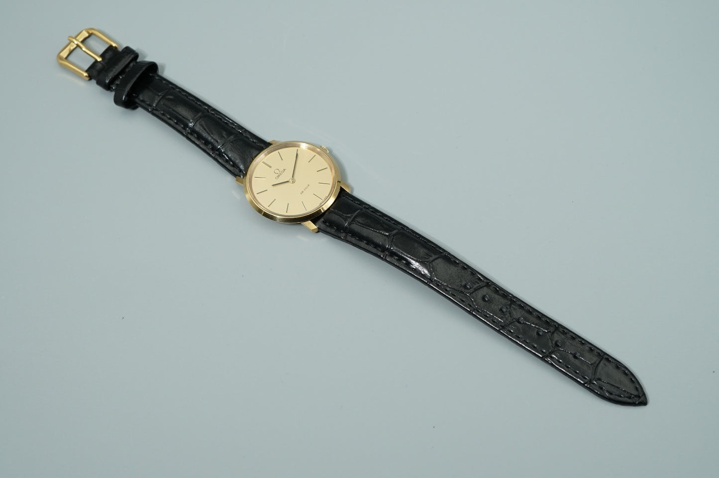 *MINT* Vintage 1974 OMEGA De Ville Cal.625 Hand Wind Gold Round 33mm Mens Watch