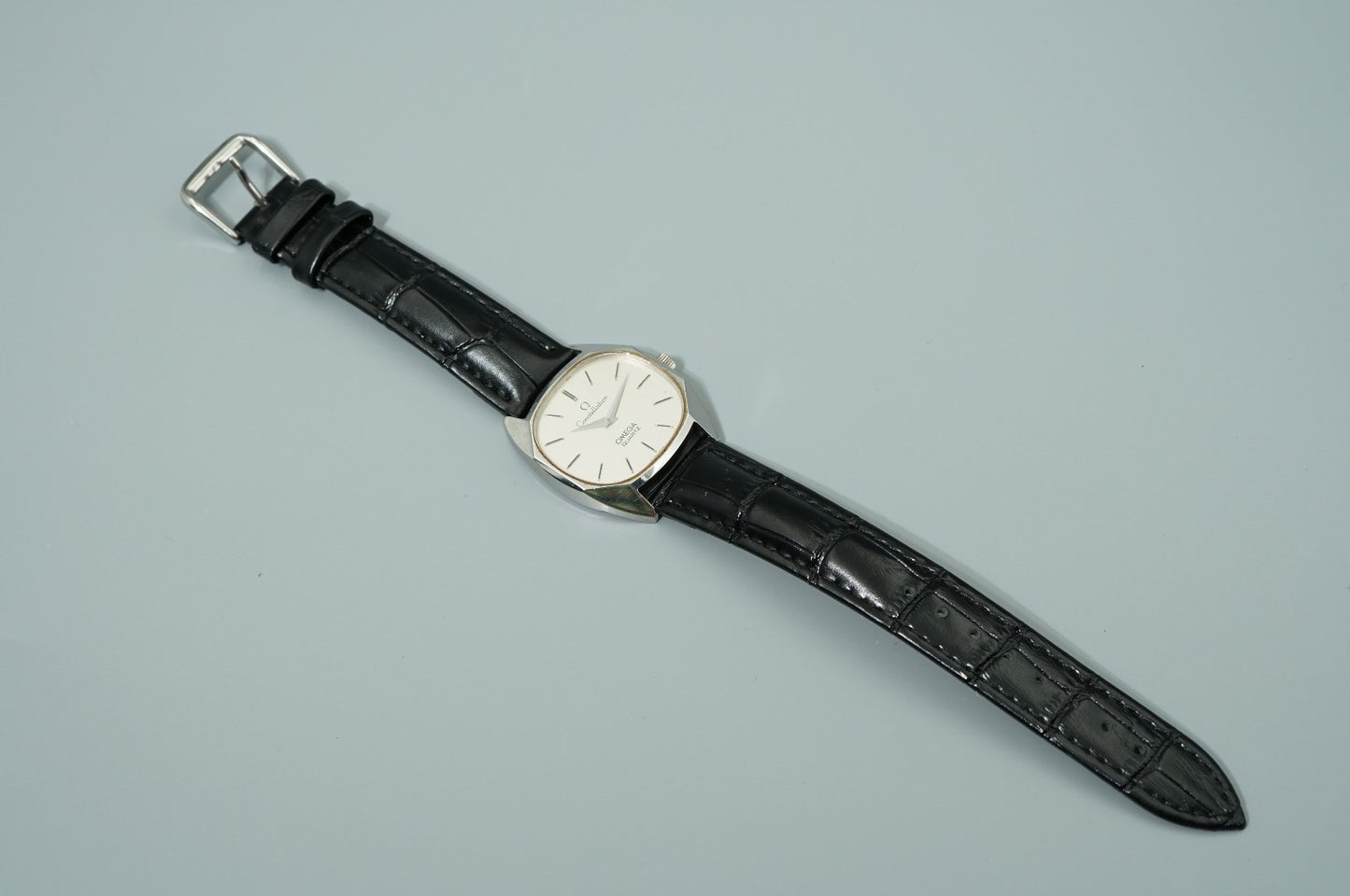 Exc+5 Vintage 1979 OMEGA Constellation Cal.1330 Qz White Octagon 32mm Mens Watch