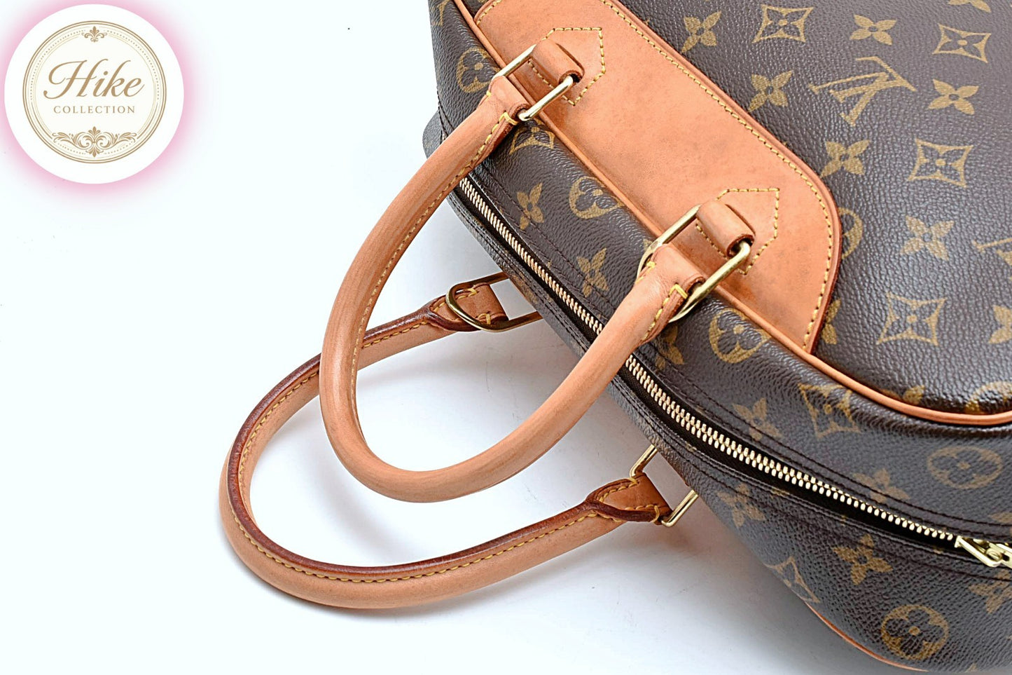 Louis Vuitton Deauville Monogram Brown Handbag M47270 Authentic Condition SA #38