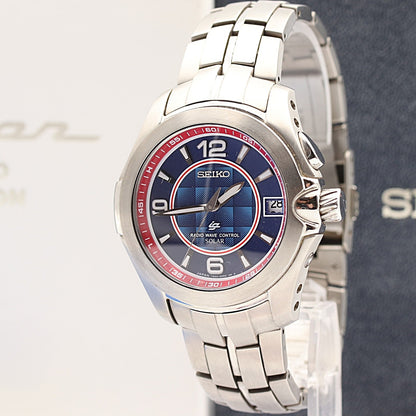 *MINT* SEIKO RADIO WAVE CONTROL SBHS013 7B22-0AG0 Solar Blue 40mm Mens Watch