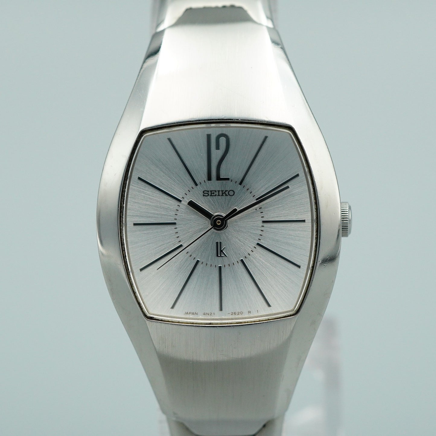 *N MINT* Vintage SEIKO 4N21-5460 Qz White Dial Square 24mm Women,Ladies Watch