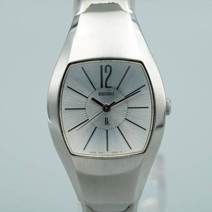 *N MINT* Vintage SEIKO 4N21-5460 Qz White Dial Square 24mm Women,Ladies Watch