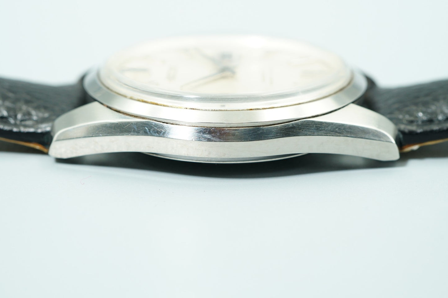 *N MINT* Vintage 1967 SEIKO MATIC-P 5106-8010 AT Silver Round 36mm Mens Watch