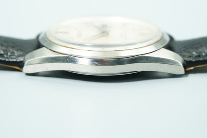 *N MINT* Vintage 1967 SEIKO MATIC-P 5106-8010 AT Silver Round 36mm Mens Watch