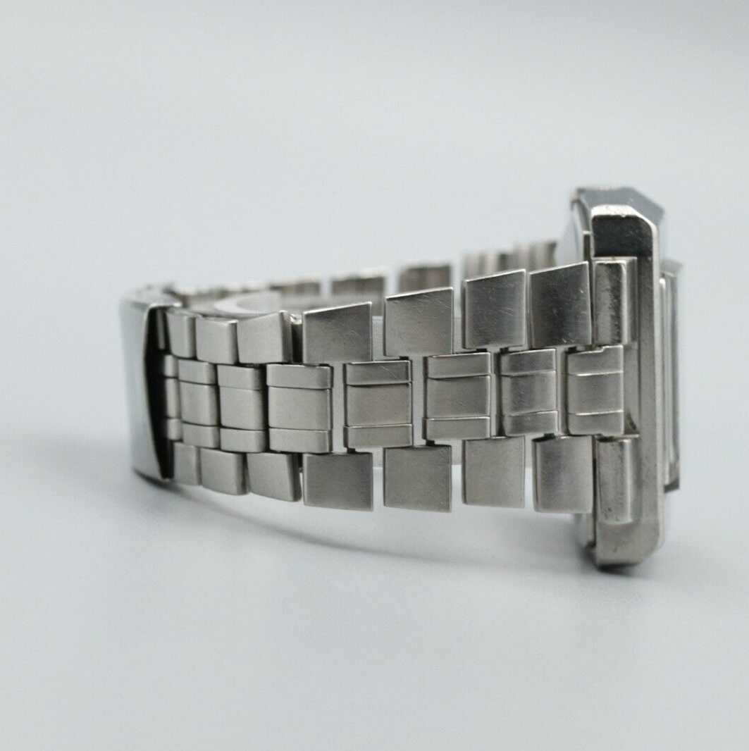 *Exc+4* Vintage SEIKO 5 ACTUS 6106-5470 Quartz Brown Dial Rectangle Women Watch
