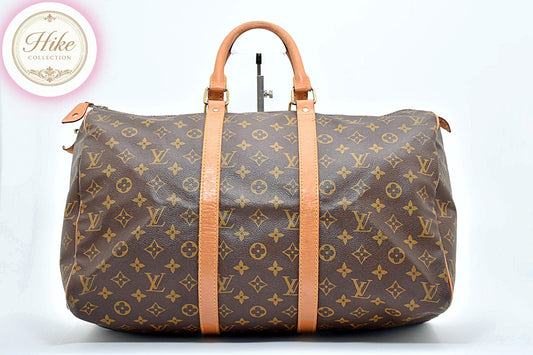 Louis Vuitton Keepall 45 Monogram Brown Handbag M41428 Authentic Condition *A*