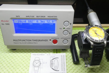 *Exc+5 Box & Paper* BREITLING Superocean A17367 Automatic Yellow 46mm Mens Watch