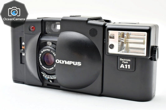 *NEAR MINT* Olympus XA2 Black A11 Flash Point & Shoot 35mm Film Camera JAPAN