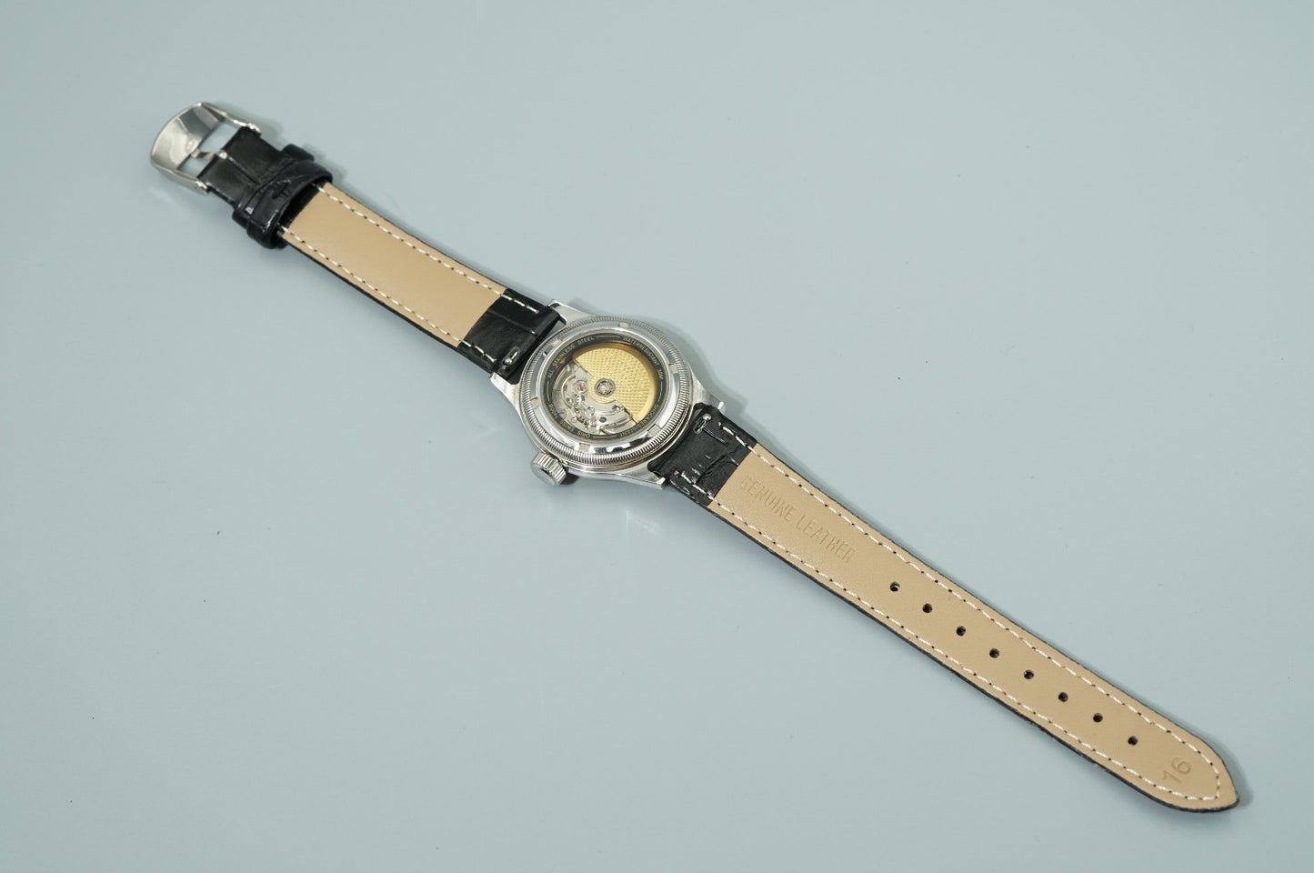 *MINT* Vintage 1980s Oris Big Crown 7400B Automa White Round 32mm Woｍens Watch