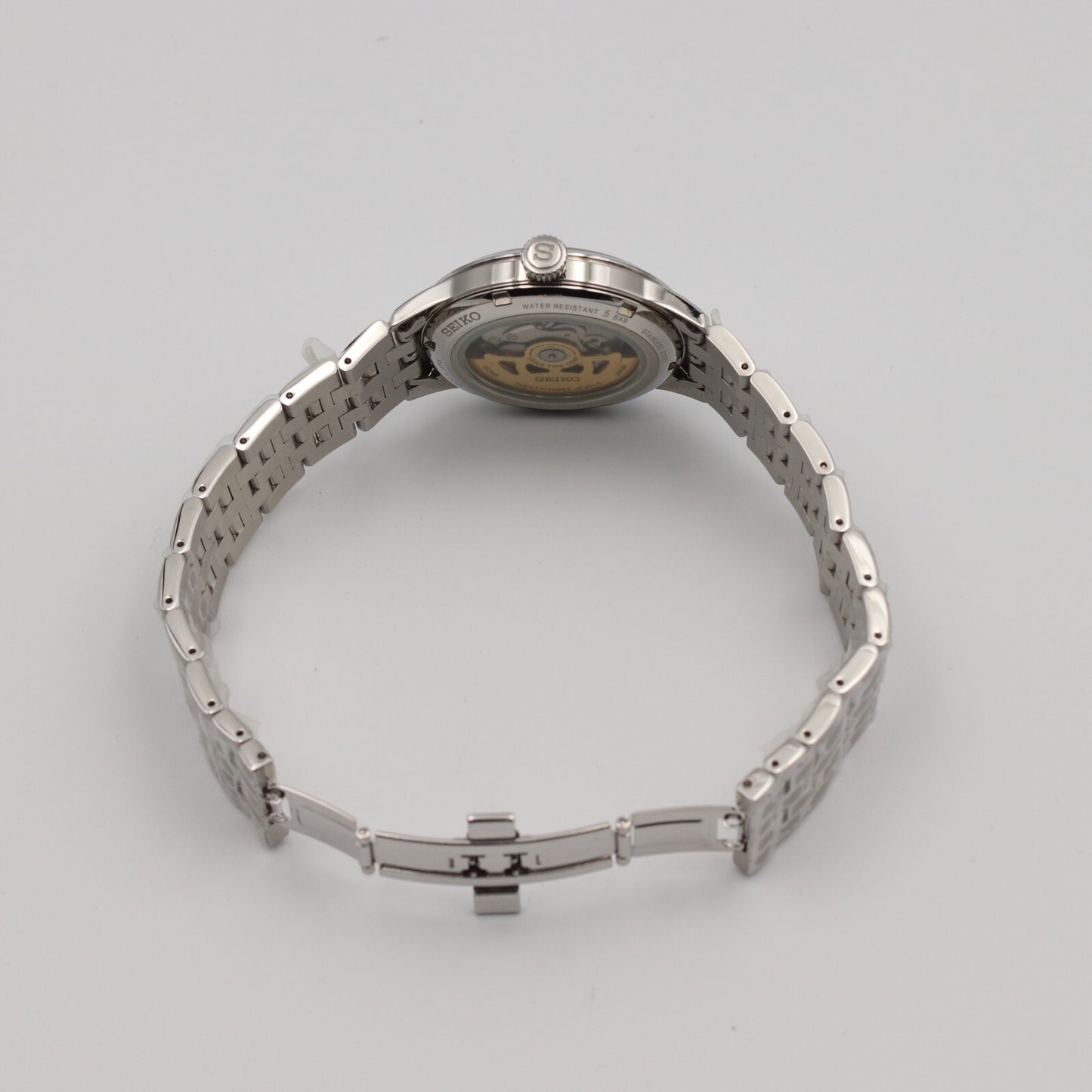 *UNUSED* SEIKO PRESAGE 4R35-01T0 Automatic Navy Dial Round 40mm Mens Watch