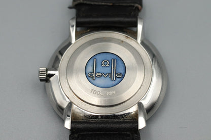 *N MINT* Vintage OMEGA De Ville TOOL 104 Manual Winding Silver Dial Mens Watch