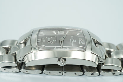 *Exc+5* Vintage 1977 BAUME & MERCIER Hampton 65310 Qz Gray Dial 26mm Mens Watch