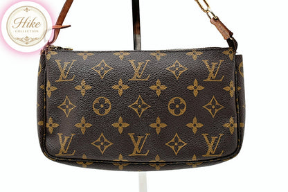 Louis Vuitton Pochette Accessoires Monogram Handbag M40712 Auth Condition *A #65