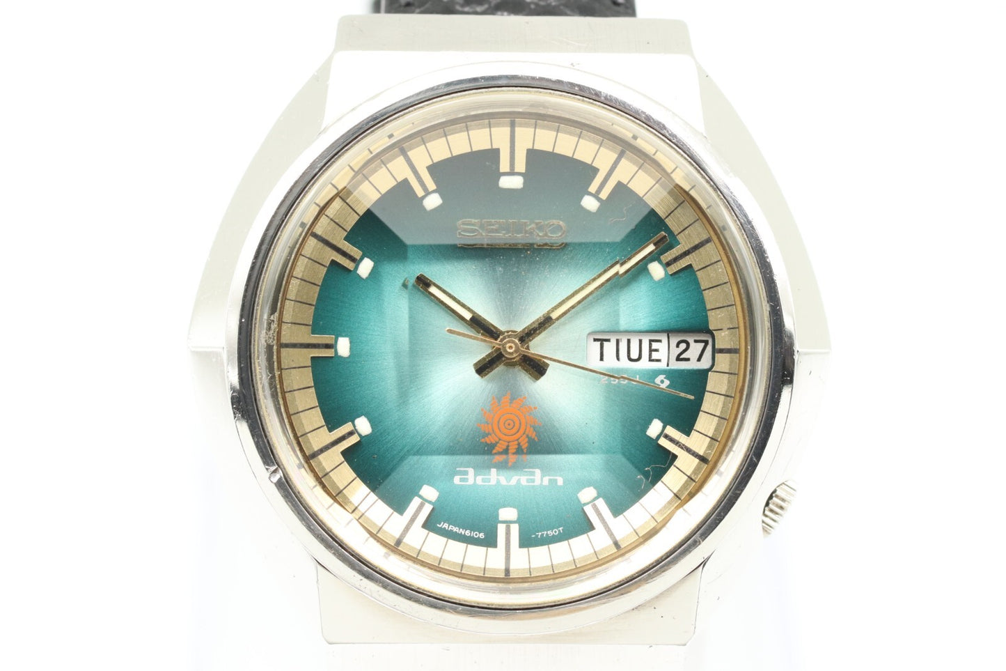 *N MINT+++* Vintage SEIKO Advan 6106-7570 Automatic Green Dial 38mm Mens Watch