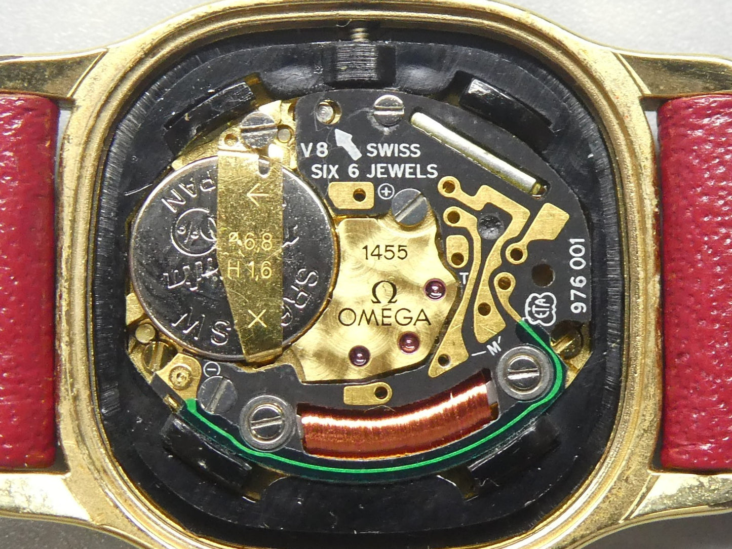 *N MINT* Vintage 1990s OMEGA De Ville Cal.1455 Quartz Gold 20mm Women Watch