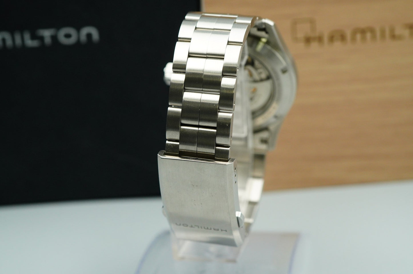 *TOP MINT* HAMILTON KHAKI H704551 Automatic Blue Dial Round 38mm Mens Watch