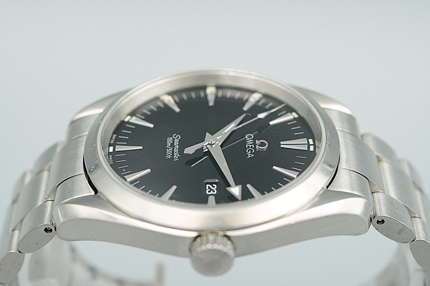 *NEAR MINT* Vintage 1990s OMEGA Seamaster 2517.50 Qz Black Round 40mm Mens Watch