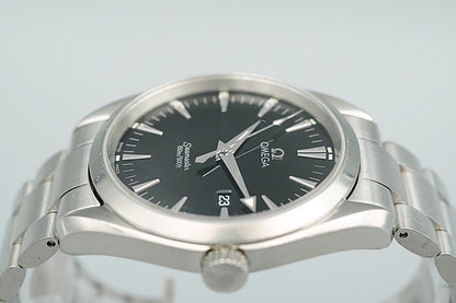 *NEAR MINT* Vintage 1990s OMEGA Seamaster 2517.50 Qz Black Round 40mm Mens Watch