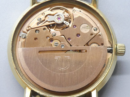 *N MINT* Vintage 1974 OMEGA De Ville Cal.1012 Automatic Gold 35mm Mens Watch