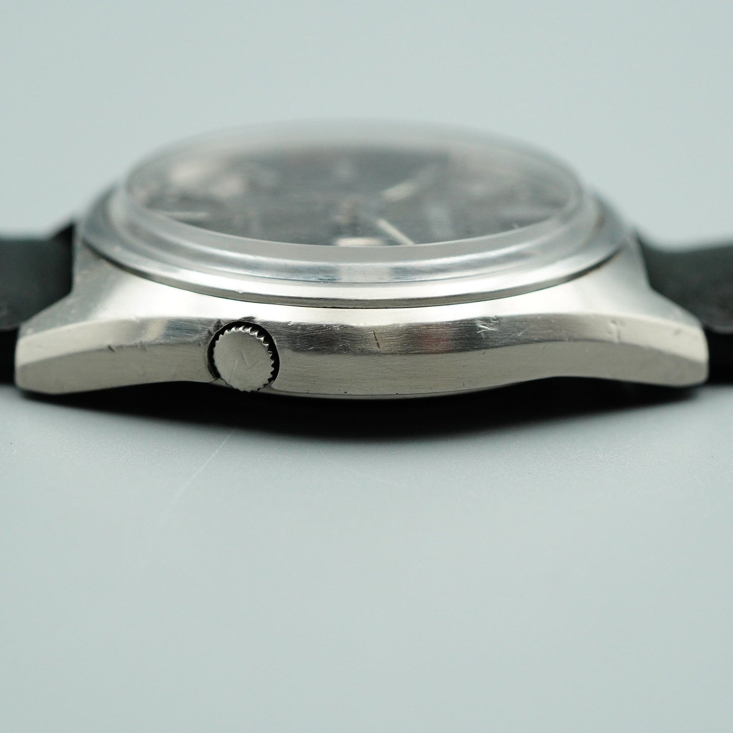 *Exc+5* Vintage 1973 SEIKO 5ACTUS 7019-8010 AT Black Dial Round 38mm Mens Watch