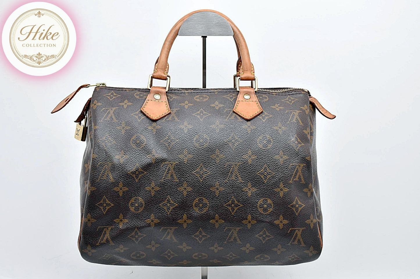 Louis Vuitton Speedy 30 Monogram Brown Handbag M41526 Authentic Condition A #32