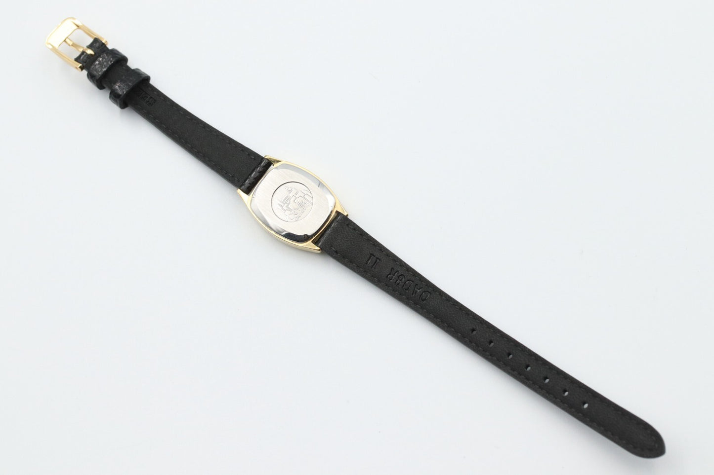 *N MINT* Vintage OMEGA DeVille Cal.1353 Qz Black Dial Rectangle 19mm Women Watch
