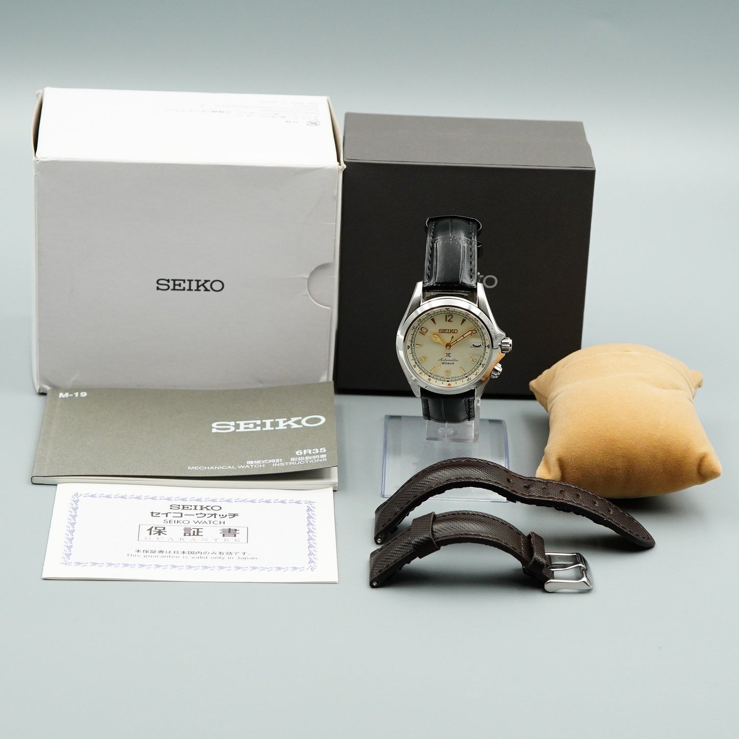 *MINT Box & Paper* SEIKO Prospex Alpinist 6R35-00E0 Automa White 39mm Mens Watch