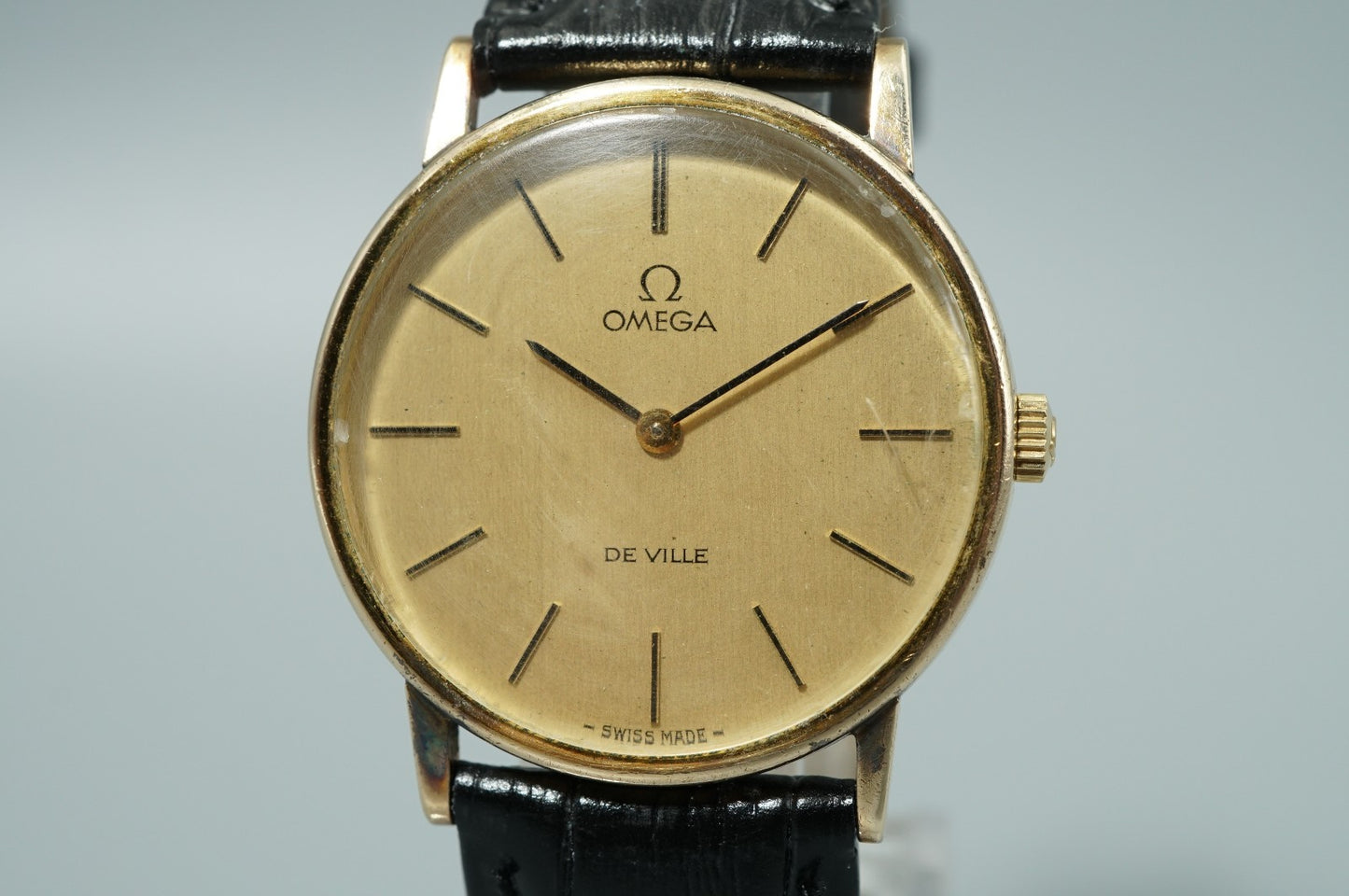 *Exc+5* Vintage 1970 OMEGA De Ville Cal.625 Hand Wind Gold Round 32mm Mens Watch