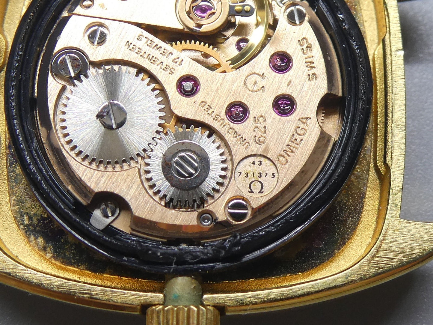 *N MINT* Vintage 1977 OMEGA De Ville Cal.625 Hand Wind Gold 25mm Women Watch