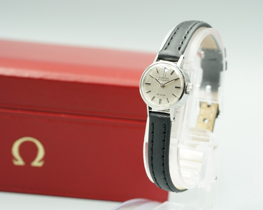 N MINT Vintage 1972 OMEGA De Ville Cal.661 Automatic Silver 17mm Women Watch