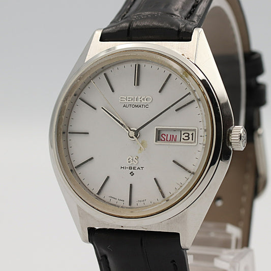 *Exc+4* Vintage 1975 SEIKO GRAND GS 5646-7010 Automatic White 36mm Mens Watch