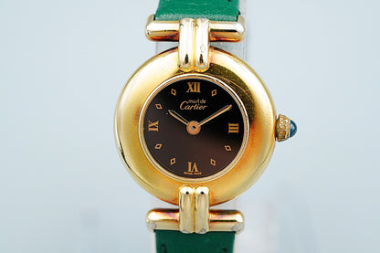 *NEAR MINT* Vintage Cartier Must de Cartier Colisee 590002 Qz 24mm Women Watch