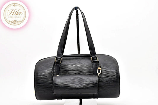 Louis Vuitton Epi Soufflot Black Handbag M52222 Authentic Condition *SA*