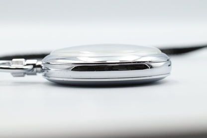 *Exc+5* Vintage SEIKO 7C11-0010 Quartz White Dial Round 50mm Mens Watch JAPAN