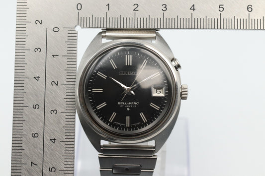 *N MINT* Vintage SEIKO BELL-MATIC 4005-7000 Automatic Black Dial 36mm Mens Watch