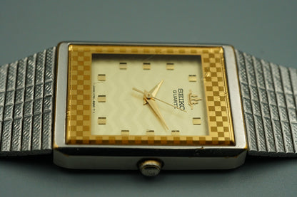 *Exc+5*  SEIKO GALAXY  V701-5H7A Qz Cream Dial Square 23mm Women,Ladies Watch