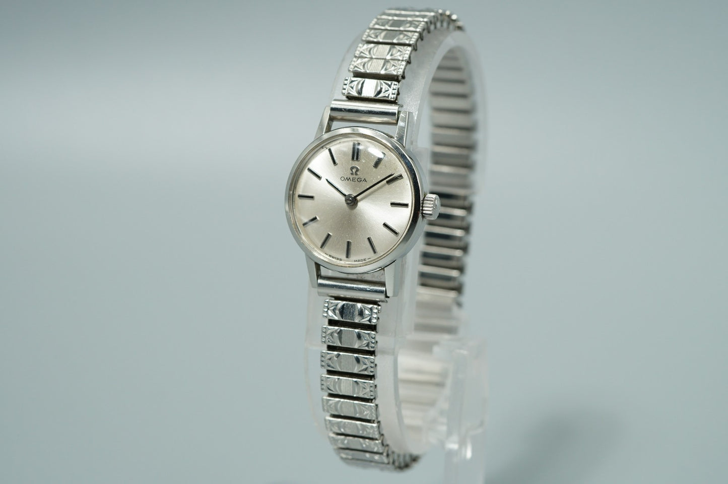 Vintage 1966 OMEGA De Ville Cal.620 Hand Winding Silver Dial 20mm Women Watch