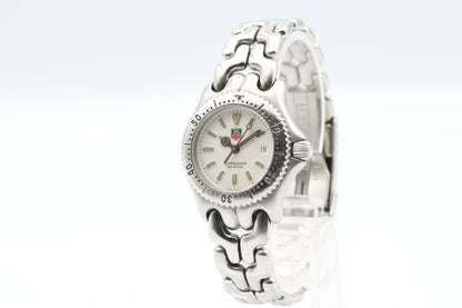 *N MINT* Vintage TAG HEUER Professional 200 S99.015 Quartz White Women Watch
