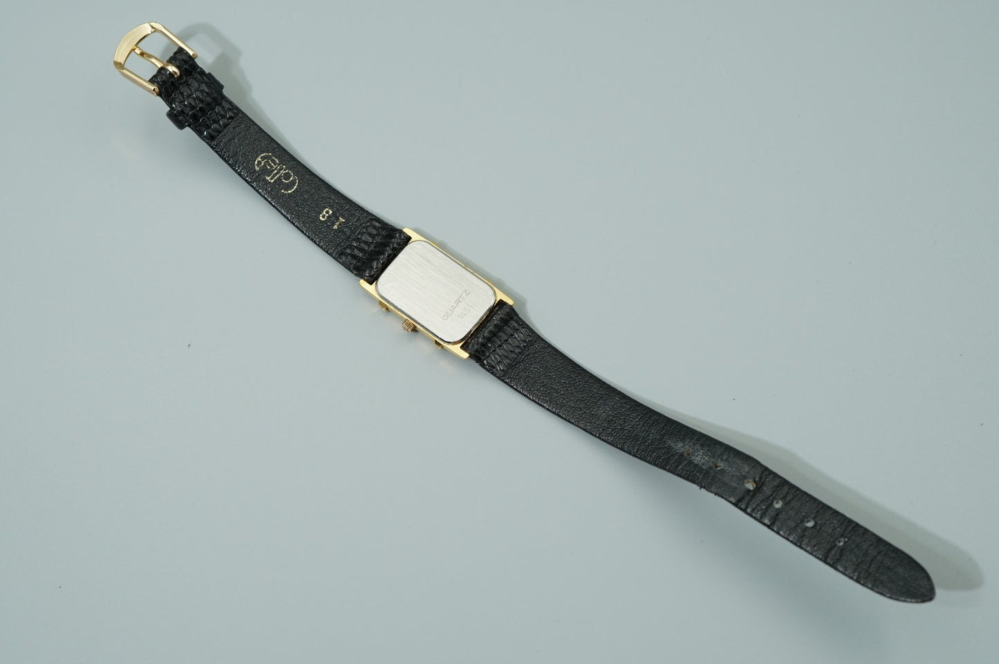 Vintage 1998 OMEGA De Ville Cal.1455  Qz White Dial Rectangle 16mm Women Watch