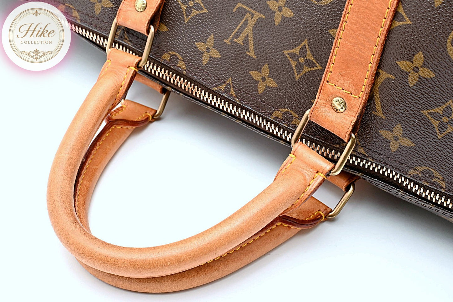 Louis Vuitton Keepall 55 Monogram Brown Boston Bag M41424 Authentic Condition AB