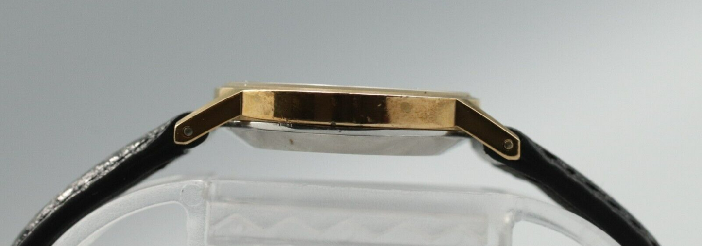 *Exc+5* Vintage OMEGA De Ville Cal.625 Hand Winding Gold Dial Round Women Watch